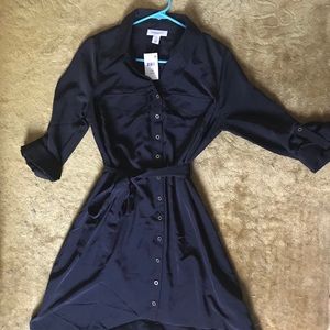 Motherhood Maternity black shirt dress